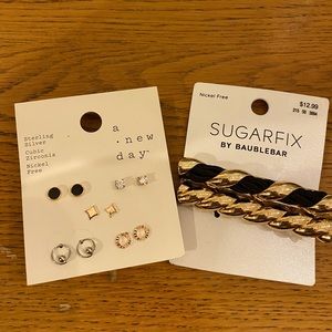 Earrings and hair clips